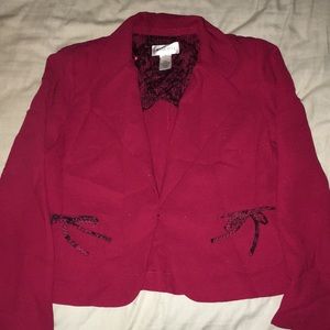 red with black flowers and had two packets